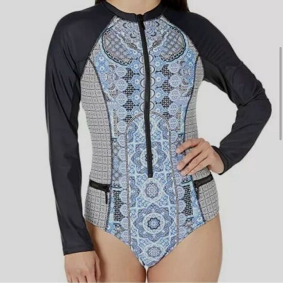 Cabana Life Midnight Marrakesh Unisuit One-Piece 50+UV Protection Size Small NWT - Picture 3 of 14